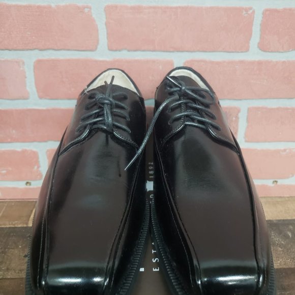 Florsheim Curtis Black   Bike Toe Oxfords Size 8.5